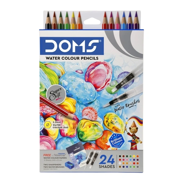 Doms Water Colour Pencils 24 Shades