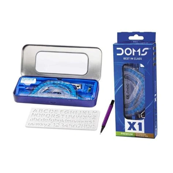 Doms X1 Premium Mathematical Drawing Instruments Box & Geometry Box Pack of 1