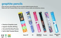 Doms Zio Eraser Tipped Pencils Pack of 5 Pieces Pencils