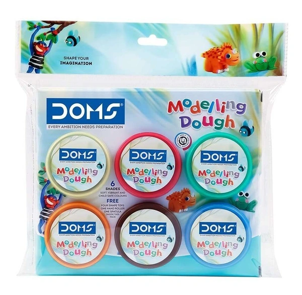 Doms Modelling Dough 6 Shades 300 Gram