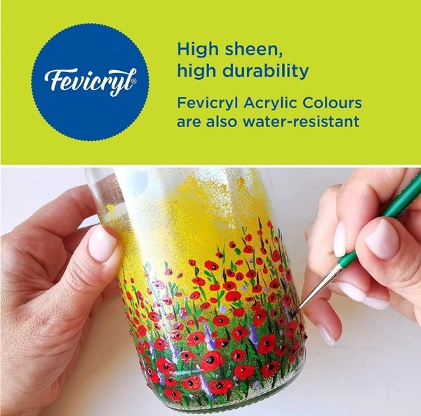 Fevicryl Acrylic Colour Lilac Kit  6 Shades  60ml - 