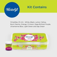 Fevicryl Acrylic Colours Sunflower Kit ( 10 Colours × 15 Ml )