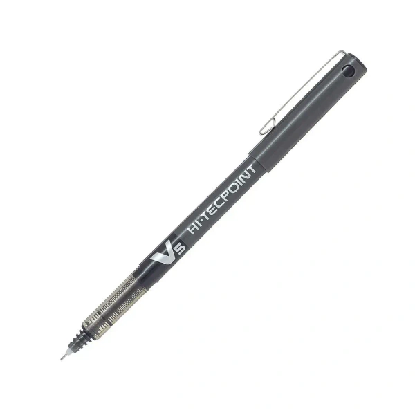 Pilot V5 Hi Tecpoint Liquid ink Roller Ball Pen  - 1 Piece, Black