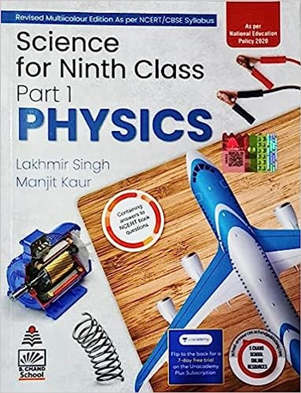 S Chand Science Part 1 Physics By - Lakhmir Singh & Manjit Kaur  Class 9 Edition 2023 - 24