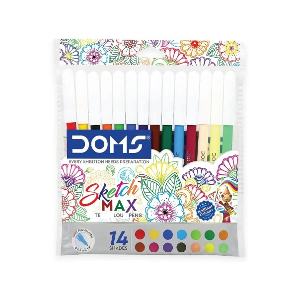 Doms Sketch Max Water Colour Pens 14 shades