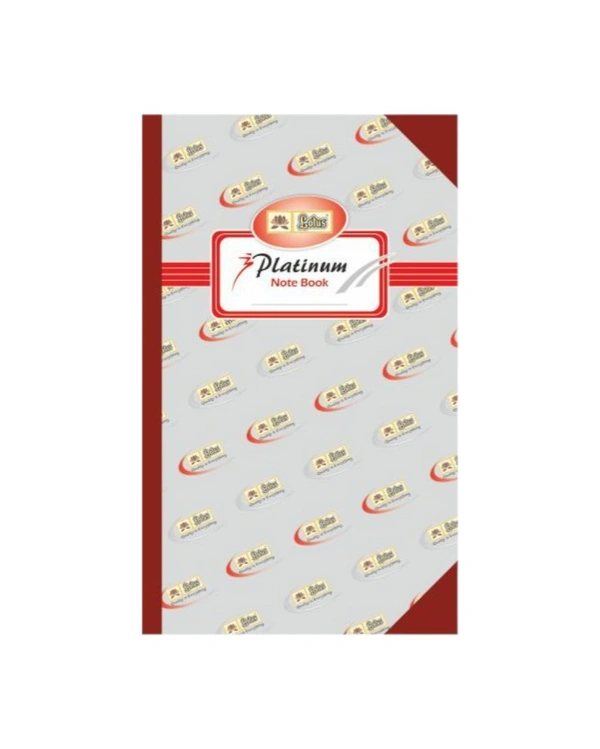 Lotus Platinum Hard Bound Long Notebook & Register  - 1 Piece, 576