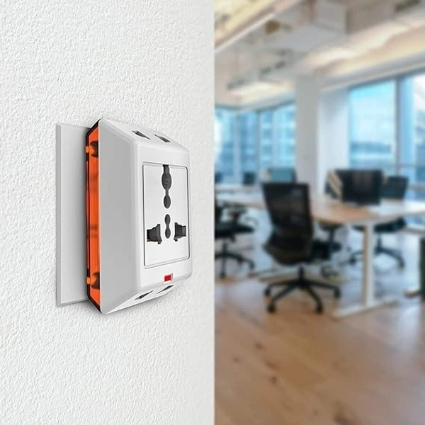 Wipro 3 Way Multiplug Adaptor with 1 Universal Sockets 6A, 240V, 50Hz