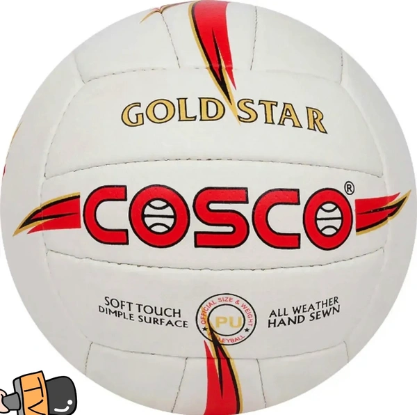 VOLLEYBALL, VB 15005 COSCO Gold Star, S-4, WhiteRed