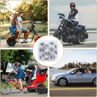 10PCS TYRE REPAIR SCREW Tire Repair Rubber Nail Car Tire Repair Nails Tire Repair Rubber Screws, Black (10 Pcs Set) (1948) - Black, Pack of 10