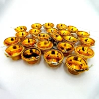 GOLDEN , Golden Diya LED Light Series – Decorative Diya String Lights for Diwali, Pooja, Festive & Home DecorationDIYA SERIES (63)