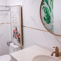 TILE TAP GOLDEN, 50 Meters Golden Tape, Home Floor Wallpaper Waterproof Tiles, Tile Gap Tiles Stickers for Floor - 1 CM Wide, Gold(2407)