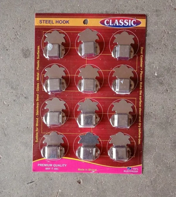 Stainless Steel Agarbatti Stand (3 Pack): Self-Adhesive, Wall Mounted (1584)