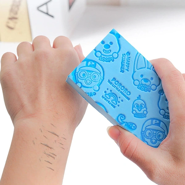 BODY SCRUBBER SPONGE PORORO Soft Exfoliating Sponge, Asian Bath Sponge For Shower (672)