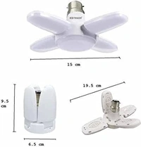 MINI FAN BLADE LED BULB, Mini Fan Blade LED Bulb – Bright, Energy-Efficient, and Adjustable (465)