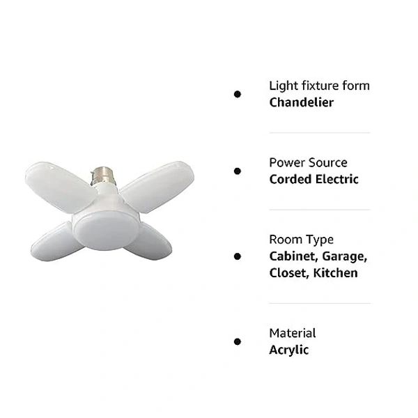 MINI FAN BLADE LED BULB, Mini Fan Blade LED Bulb – Bright, Energy-Efficient, and Adjustable (465)