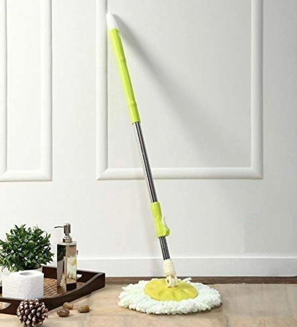 STEEL MOP ROD SET Home Cleaning Stainless Steel 360 Degree Rotating Pole Microfiber Mop Stick Mop Rod (552)