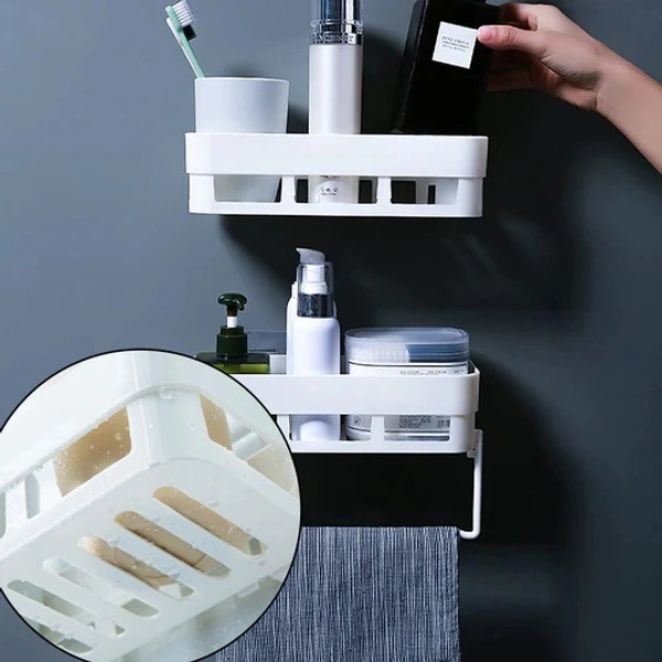 2IN1 BATHROOM BASKET, 2-in-1 Bathroom Basket – Space-Saving Storage & Organizer (1063)