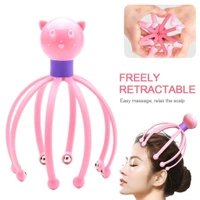 OCTOPUS HEAD MASSAGER, Octopus Shape Manual Head Scalp Massager | 8-Prong Roller Ball Claw for Headache Relief, Stress Reduction & Hair Stimulation(137)