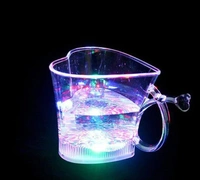 HEART LED COLOUR CUP, Heart LED Color Cup – Glow-in-the-Dark Romantic Drinkware (1228)