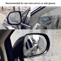 CAR MIRROR ANTI FOG STICKER, Car Mirror Anti-Fog Sticker – Clear Vision in Any Weather (1229)