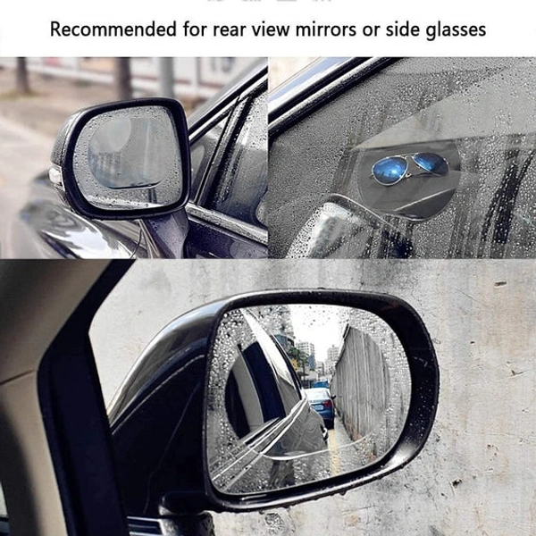 CAR MIRROR ANTI FOG STICKER, Car Mirror Anti-Fog Sticker – Clear Vision in Any Weather (1229)