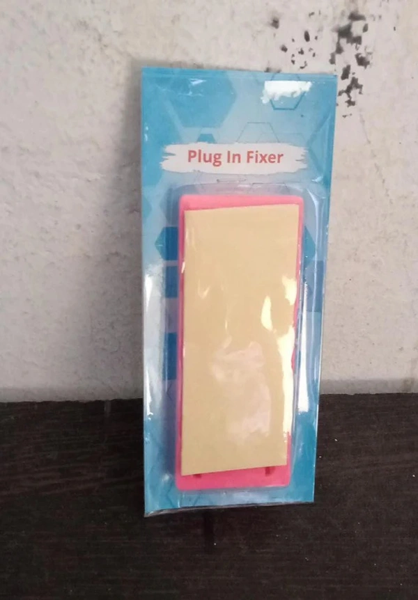 PLUG FIXER DIVICE Extension board hanging plastic self adheshive (1294)