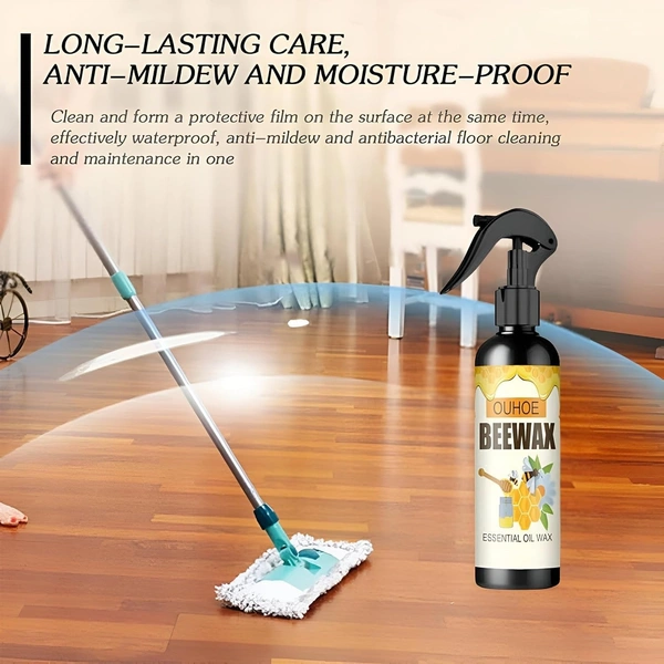 FURNITURE POLISH Natural Micro-Molecular zed Beeswax Spray Furniture Polish, Beeswax For Wood Beeswax Spray For Wood Floors, Furniture Care, Used for Floor Table Chair Home Furniture to Shine and Protect 120ML (1864)