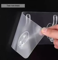 3IN1 TRANSPERT HOOK,  3-in-1 Transparent Hook – Versatile, Strong, and Reusable (2160)