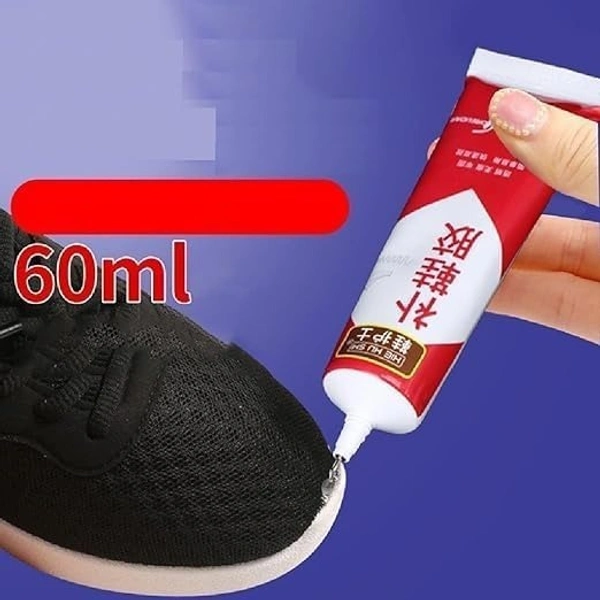 SHOE GLUE Shoe Glue for Shoe Repair Glue, Waterproof Quick-drying, Instant Footwear Repair Adhesive Strong & Flexible Fabric Glue Sole Repair Shoe Patch Glue (60ml, Pack of 1) (1947)