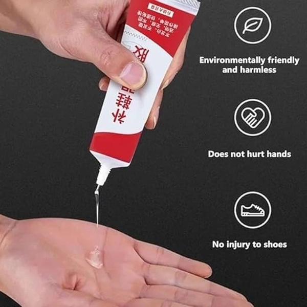 SHOE GLUE Shoe Glue for Shoe Repair Glue, Waterproof Quick-drying, Instant Footwear Repair Adhesive Strong & Flexible Fabric Glue Sole Repair Shoe Patch Glue (60ml, Pack of 1) (1947)