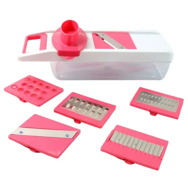 6IN1 VEG. SLICER, 6-in-1 Vegetable Slicer, Grater & Chopper Set