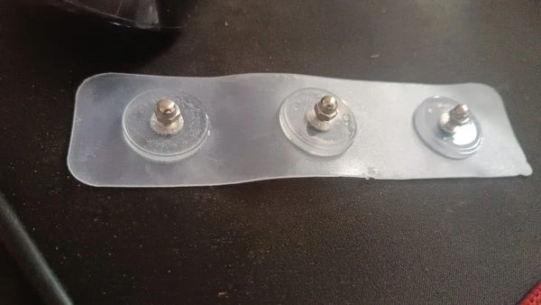 3IN1 NAIL STICKER,Adhesive Wall Hooks – Heavy Duty Transparent Hook with Screw Sticker (3 Hook, 1 Pc) | Non-Trace, Reusable & Strong Grip(2420)