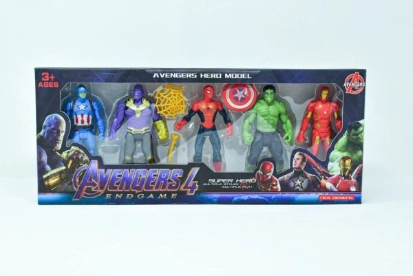 5PCS AVENGER 2155,"5PCS Avenger Action Figures Set – Superhero Mini Toys for Kids | Avengers Collectible Figures | Birthday Gift for Boys & Girls" (2239)