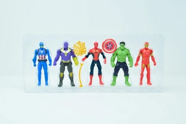 5PCS AVENGER 2155,"5PCS Avenger Action Figures Set – Superhero Mini Toys for Kids | Avengers Collectible Figures | Birthday Gift for Boys & Girls" (2239)
