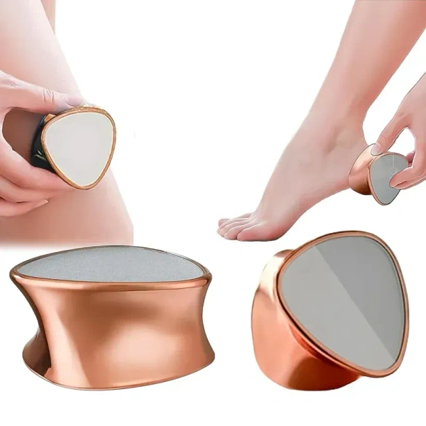 2IN1 HAIR REMOVAL,Double-Sided Hair Eraser & Foot Grinder – Exfoliating & Smooth Finish