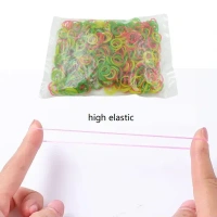 0.5 INCH NYLON RUBBER 100G, Multicolor Rubber Bands (Elastic & Reusable, Office & Home / 0.5 Inch 100GM), Hair accessories(2376)