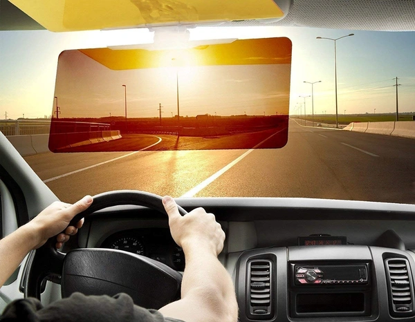 CAR SUN VISOR, HD Polarized Car Sun Visor for Day & Night Driving –  Anti-Glare UV Protection Windshield Visor, Clear Vision Sunshade for Safe  Driving | Universal Car Accessory(2887)