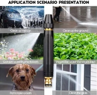 BLACK WATER SPRAY NOZZEL, High Pressure Car Washer Spray Gun with Adjustable Nozzle for Car Bike Washing, Garden Watering & Home Cleaning | Multipurpose Jet Spray Gun for Pump Hose Use(3069)