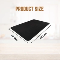 DISH DRYING MAT 40*60CM, Large Dish Drying Mat 60x40 cm for Kitchen | Water Absorbent & Quick Dry Non-Slip Kitchen Counter Mat for Dishes, Utensils & Glassware(2433)