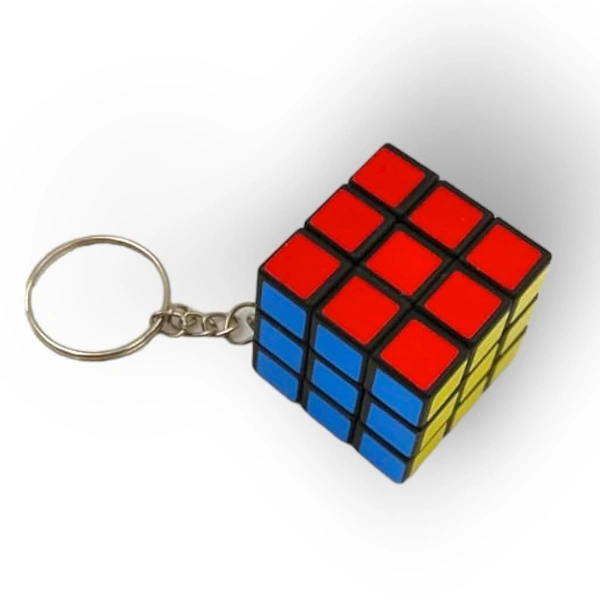 CUBE KEYCHAIN, Magic Puzzle Cube Keychain Combo Pack – Multicolor