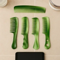 10PCS HAIR COMB SET,  Professional Styling Tools for All Hair Types (2251)    - Pack of 10