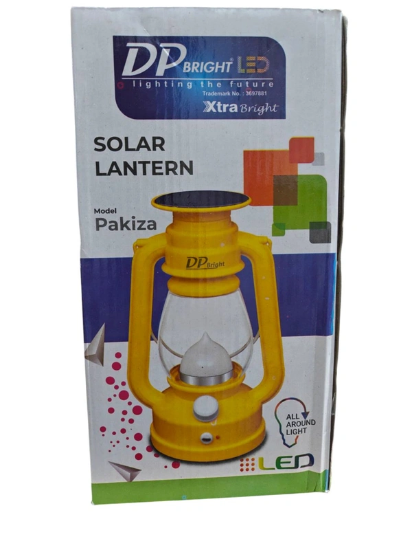 Solar Led Lantern l Rechargeable Night Lamp l Solar Rechargeable Batti Light – LED Emergency Lamp for Home, Temple & Outdoor Use – Long Battery Backup, Energy-Saving, Portable(260)