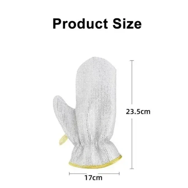 DISH WASING GLOVES - "Steel Dish Washer Gloves Home & Kitchen" (2084)