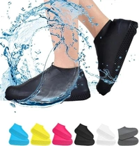 M RAIN SHOE COVER, Waterproof Silicone Shoe Covers M Size Reusable Rain Boots for Men & Women | Anti-Slip Outdoor Shoe Protector for Cycling, Camping, Fishing & Gardening(2385)-S2507