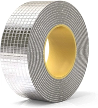WATERPROOF TAP 2 INCH, Leakage Repair Waterproof Tape for Pipe Leakage Roof Water Leakage Solution Aluminium Foil Tape Waterproof Adhesive Tape Sealing Butyl Rubber Tape for Leakage (5CM*5M)(841)-S1267