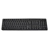 WIRED KEYBORD N MOUSE, Wired USB Keyboard & Mouse Combo Set (107 Keys) – Full Size Ergonomic Keyboard with Optical Mouse, Plug & Play for PC, Laptop, Office & Home (2 Pc Set)(2978)
