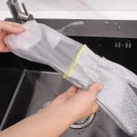 DISH WASING GLOVES - "Steel Dish Washer Gloves Home & Kitchen" (2084)