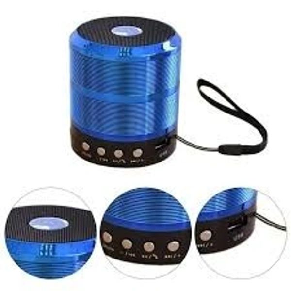 BT SPEAKER 887 Cyomi Newest Mini Wireless Bluetooth Speaker WS-887 with FM Radio, Memory Card Slot, USB Pen Drive Slot, AUX Input Mode  (1830)
