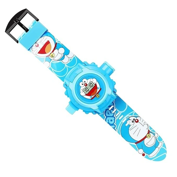 PROJECTOR WATCH, for Kids Kids Edition Spiderman/Barbie/Ben 10 / Marvel Avengers Digital Watch with 24 Image Projection (Boys & Girls)(736) - Doremon