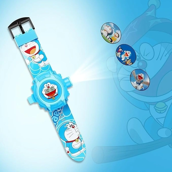 PROJECTOR WATCH, for Kids Kids Edition Spiderman/Barbie/Ben 10 / Marvel Avengers Digital Watch with 24 Image Projection (Boys & Girls)(736) - Doremon